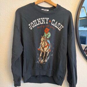 Daydreamer Johnny Cash Bound by Wild Desire Crew Sweatshirt